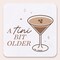 Big Dot of Happiness 25 Ct Espresso A Tini Bit Older Drink Coasters, 4-Inch Disposable Square Paper Coasters for Coffee Martini Birthday Party